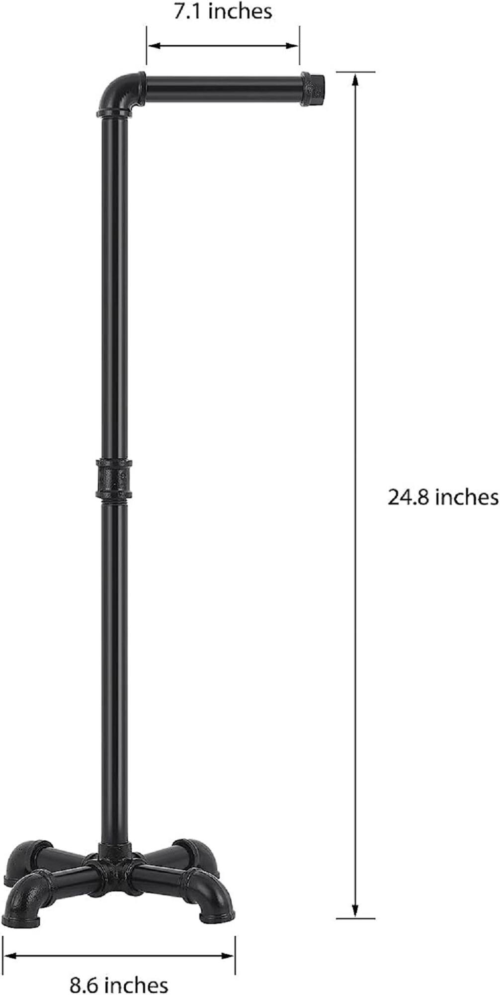 Black Toilet Paper Holder Stand, 2ct.